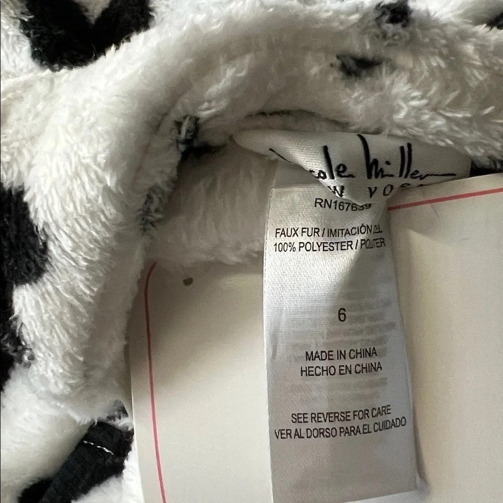 Nicole miller New York NWT girls leggings fleece scrunchie set size 6